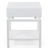 MESA DE LUZ IDEALE LACA BLANCA 50X44X60H - Mesas de luz, Uruguay | Vinibel, vista 1 de 5