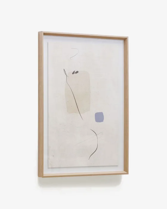 Cuadro abstracto Sormi beige 50 x 70 cm en Beige - Decoración de pared, Uruguay | Kavehome