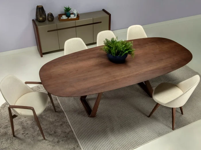 Mesa Zoe en Madera natural - Mesas de comedor, Uruguay | Arquetipo, vista 6
