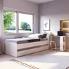 Cama Marinera 1 Plaza Hashtag - Blanca en Blanco - Dormitorio, Uruguay | Rústico Hogar, vista 2 de 5
