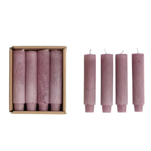 SET DE 12 VELAS DE PARAFINA ROSA H12 en Rosa - Velas y Portavelas, Uruguay | Sentido Jose Ignacio