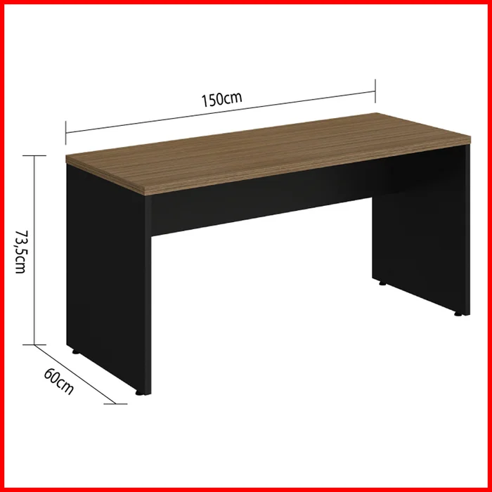 Escritorio sin cajones -1560 en Negro / Nogal. Productos relacionados Mesa auxiliar escritorio – TEK 9045$ 2.500 - Escritorios y sillas de escritorio, Uruguay | Punto Unión, vista 2