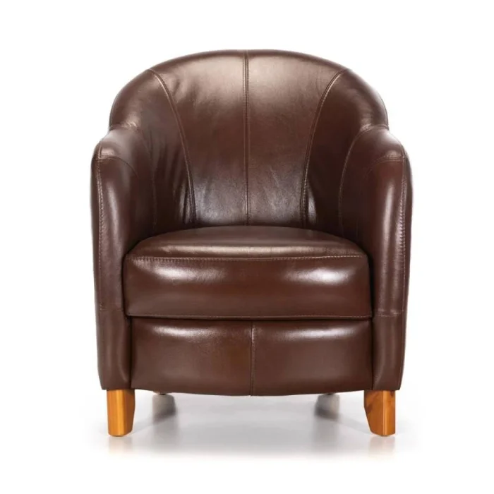 Butaca 100% Cuero - Bull - Caramelo en Marrón - Sillones y sofás, Uruguay | Ecowood, vista 2
