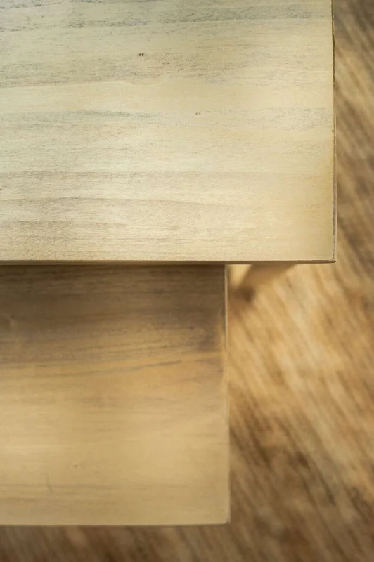 JUEGO DE MESAS NIDO - ALAMO CLARO en Madera natural - Mesas de luz, Uruguay | La Iberica, vista 3