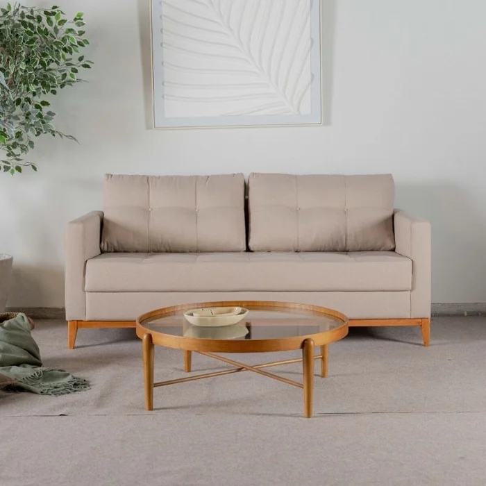 Sofá Torino - 3 cuerpos en Beige - Sillones y sofás, Uruguay | Fábrica Italiana, vista 4