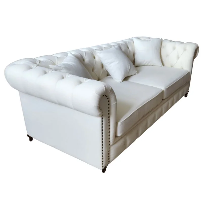 Sillon 3 cuerpos Chester en Blanco - Sillones y sofás, Uruguay | La Cueva Muebles, vista 10