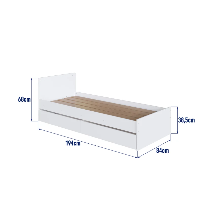 Cuna Sofia – Transformable con Cajones en Blanco - Dormitorio, Uruguay | RM Muebles y Deco, vista 6