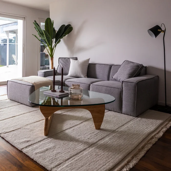 Sofá Arizona Ottoman - 3 cuerpos - Gris en Gris - Sillones y sofás, Uruguay | Walnut