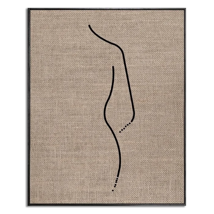 CUADRO CANVAS 40x50cm MARCO SILUETA ARPILLERA 2 en Beige - Decoración de pared, Uruguay | Decohogar