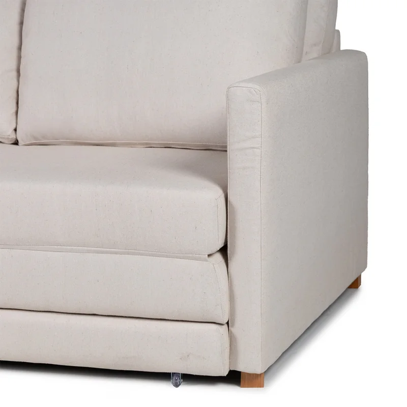 Sofá Cama Niki - Tela Rústica - 9831 (Parma Beige) en Beige - Sillones y sofás, Uruguay | Nyr, vista 7