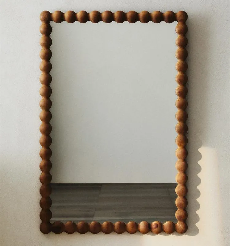 ESPEJO PARED RECTANGULAR MARCO MADERA en Madera natural - Espejos, Uruguay | Zara Home