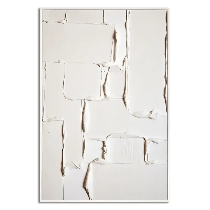 CUADRO CANVAS 60x90cm MARCO PINTURA 2 en Blanco - Decoración de pared, Uruguay | Decohogar