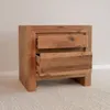 Mesa de Luz Rústica en Madera natural - Mesas de luz, Uruguay | Fabrica Italiana, vista 3 de 3
