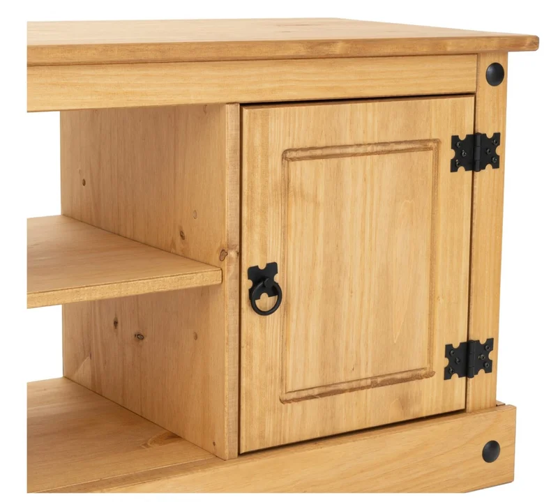 Rack 2 Puertas Línea Mexicana - Natural en Madera natural - Muebles para TV, Uruguay | Rústico Hogar, vista 5