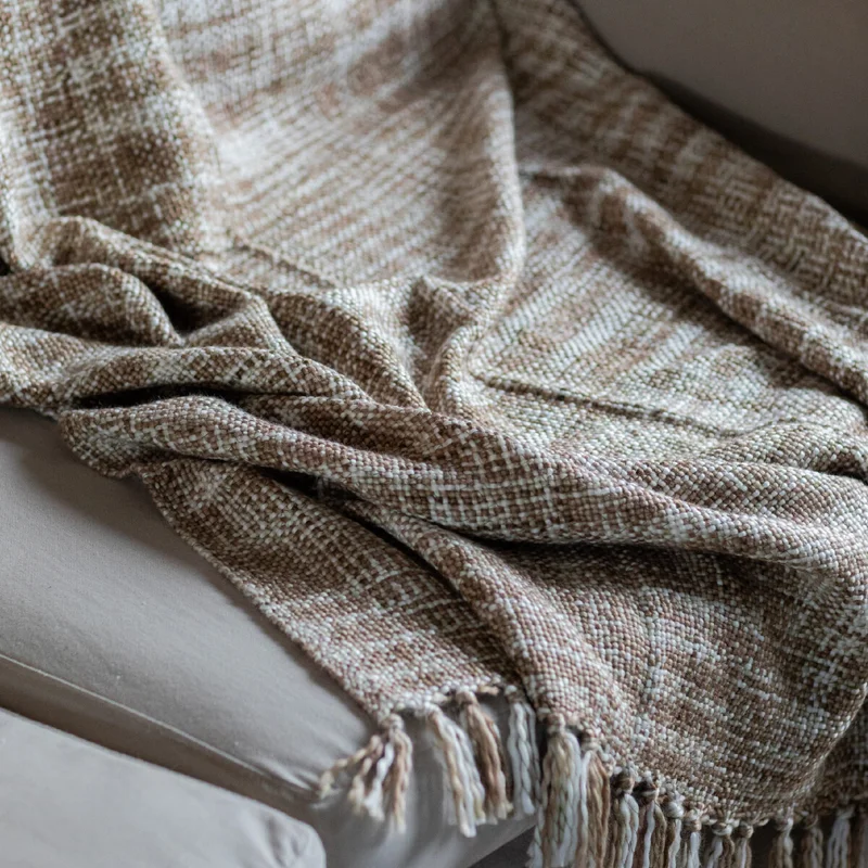 Manta para sillón y cama Rústica beige - 180 x 130 cm - Textiles, Uruguay | Buho Store, vista 3