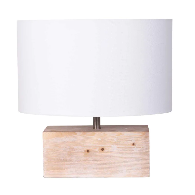 Madera Natural/beige Lámpara de mesa ml Crema en Madera natural - Lámparas de mesa, Uruguay | Le Blanc