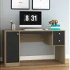 Escritorio 1 puerta 2 cajones Nogal/Negro - Escritorios y sillas de escritorio, Uruguay | Que Sal Muebleria, vista 6 de 14