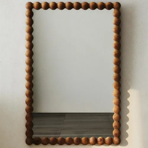 ESPEJO PARED RECTANGULAR MARCO MADERA en Madera natural - Espejos, Uruguay | Zara Home