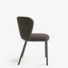 Silla Ciselia de borreguito negro y acero negro en Negro - Sillas, Uruguay | Kavehome, vista 4 de 8