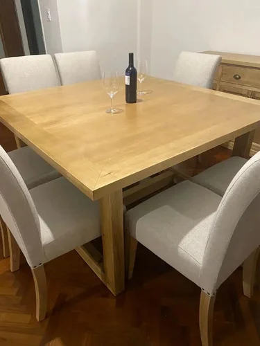 Juego Comedor Cuadrado 8 Sillas 140x140 Mesa Monaco Ozark A Eleccion en A Eleccion - Mesas de comedor, Uruguay | Ozark Home, vista 6