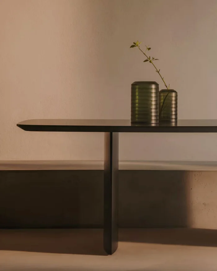 Jarrón Bunce de vidrio reciclado verde - 25 cm en Verde - Jarrones, Uruguay | Kavehome, vista 2