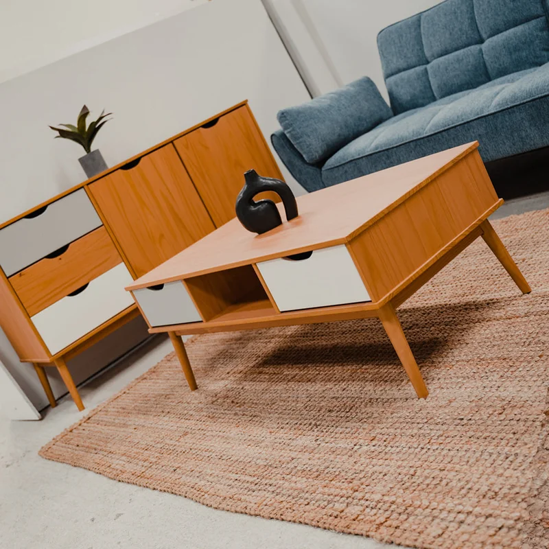 Mesa de Living Praga en Madera natural - Mesas de living, Uruguay | Ecowood, vista 3