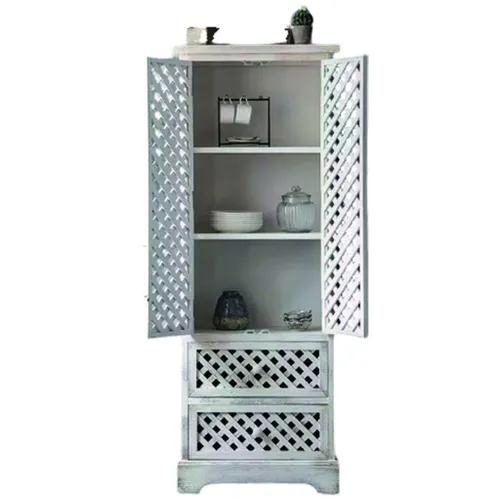 Mueble Vintage Blanco Vertical en Blanco - Aparadores y recibidores, Uruguay | Decotech