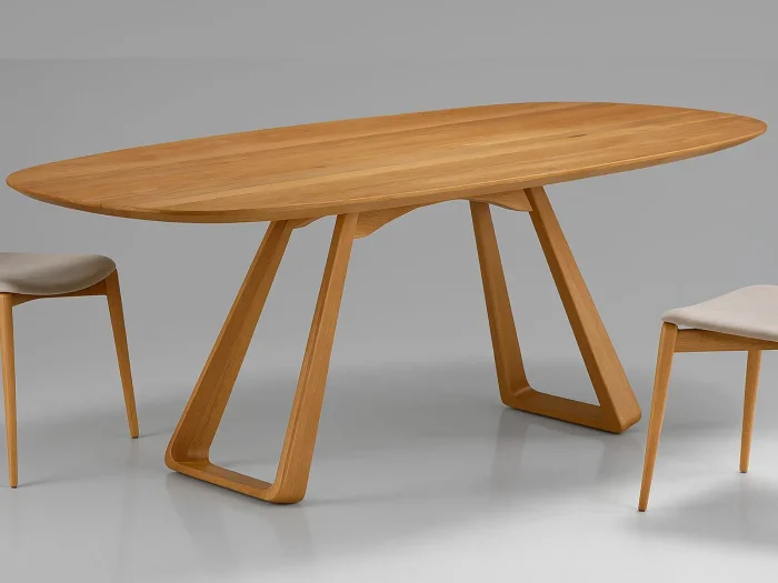 Mesa Zoe en Madera natural - Mesas de comedor, Uruguay | Arquetipo, vista 9