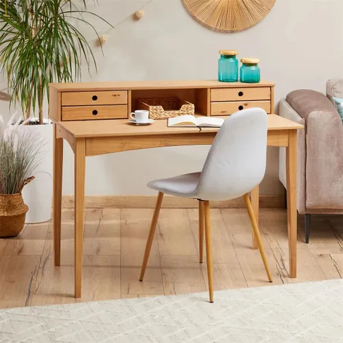 Escritorio 110cm Milan - Madera Maciza - Escritorios y sillas de escritorio, Uruguay | Balton