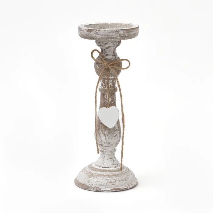 Candelabro Madera Grande en Blanco - Velas y Portavelas, Uruguay | Tiendas Montevideo, vista 2