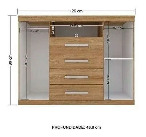 Cómoda MÁSTER en Madera natural - Cómodas, Uruguay | Palermo Casa Deco, vista 3