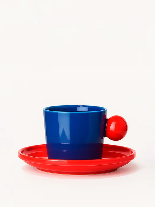 Set Taza + Plato Creativo en Azul - Decoración, Uruguay | Cabana, vista 2