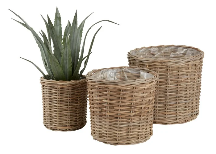 Maceta SANSEBIE Ø40/33/25 kubu nat en Madera natural - Muebles para el exterior, Uruguay | JYSK