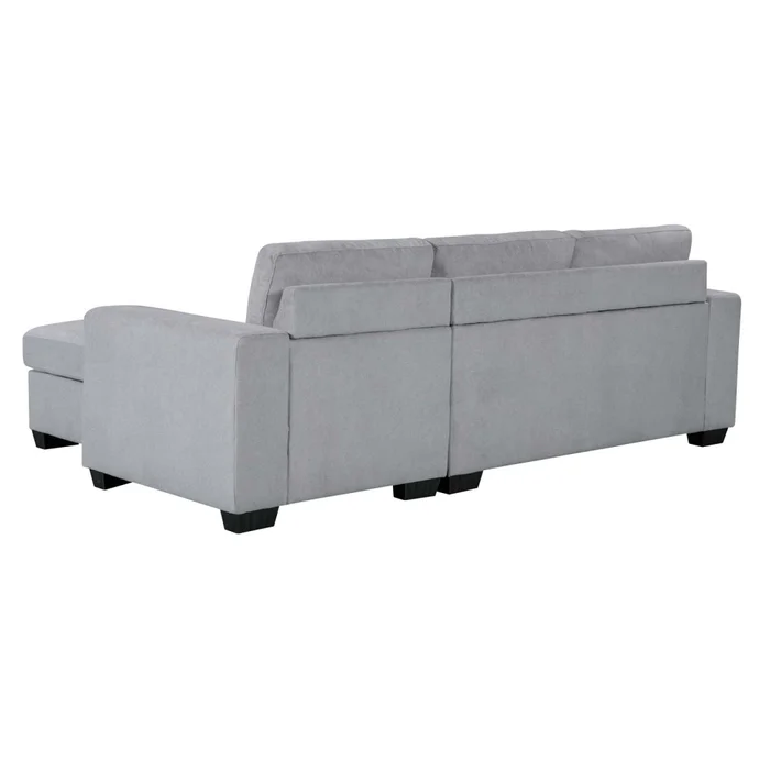 Sofá C/chaise Más De 4 Cuerpos Tela Gris Detroit en Gris - Sillones y sofás, Uruguay | Divino, vista 6