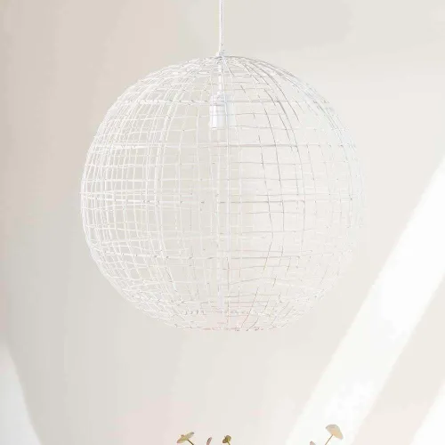 LAMPARA DE TECHO GLOBO WHITE - 46 CMS - Lámparas colgantes, Uruguay | La Iberica
