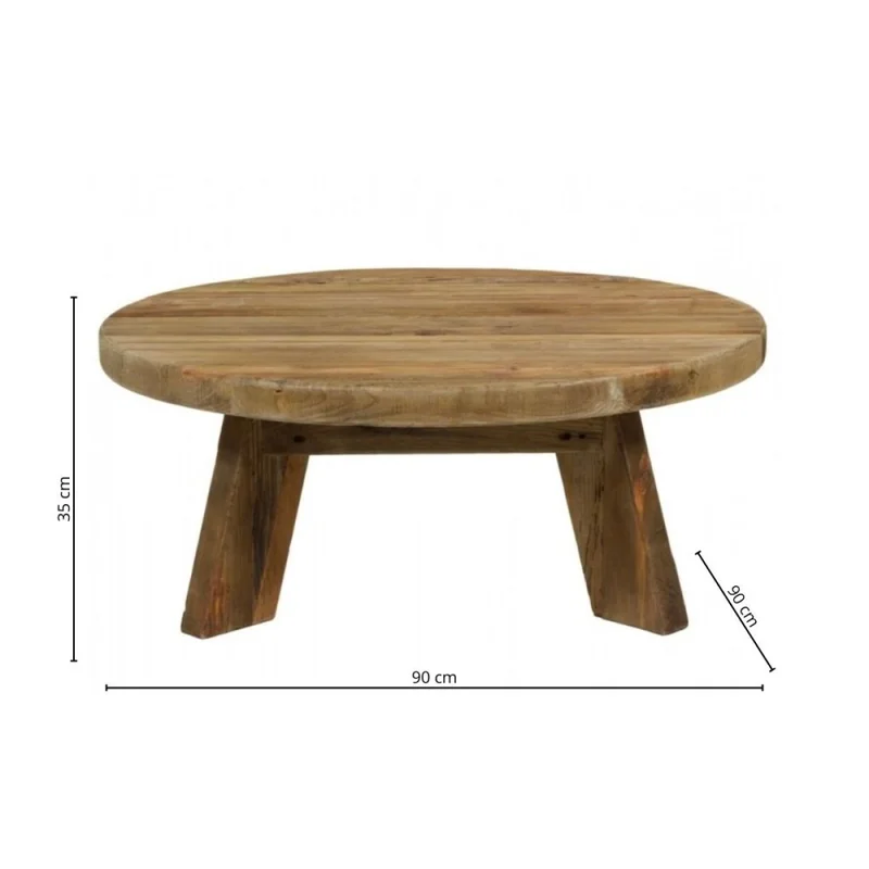 Mesa de living redonda Linea Rimini en Marrón - Mesas de living, Uruguay | La Cueva Muebles, vista 6