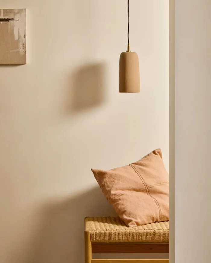 Lámpara de techo Madsen de terracota Ø 13 cm en Rojo - Lámparas colgantes, Uruguay | Kavehome, vista 2
