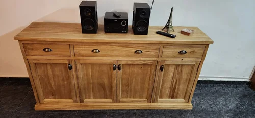 Aparador Bargueño Madera Maciza Arenado 180x90x38 - Ozark A Eleccion en Madera natural - Aparadores y recibidores, Uruguay | Ozark Home, vista 2