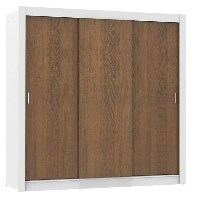 Ropero Placard Matrimonial Monaco 170CM Sin Espejo 3 Puertas Corrediza en Marrón - Roperos y placares, Uruguay | Balton, vista 16