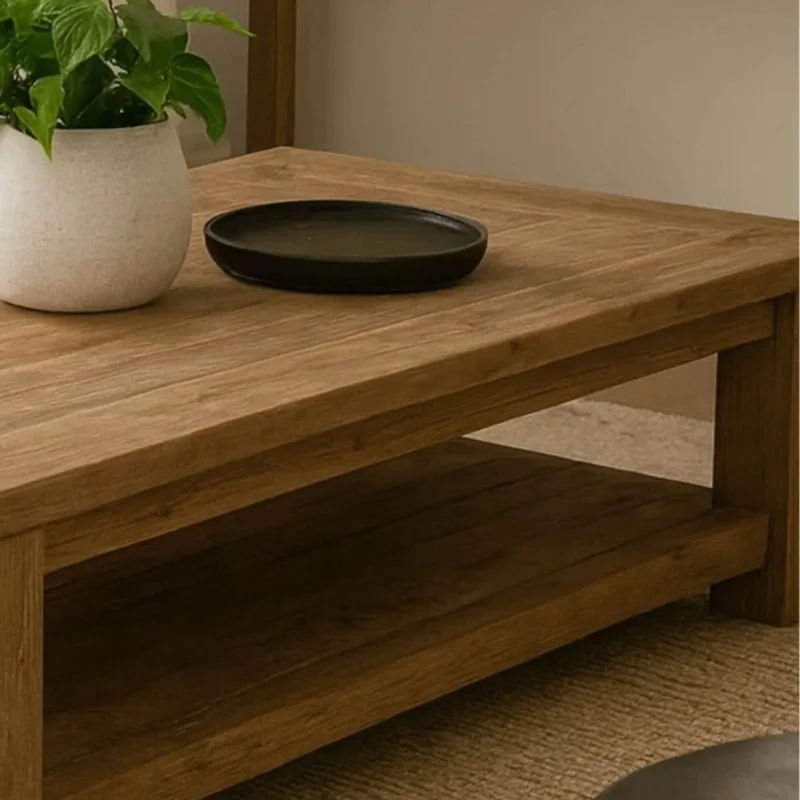 Mesa de living Linea Rimini AH552 en Madera natural - Mesas de living, Uruguay | La Cueva Muebles, vista 7
