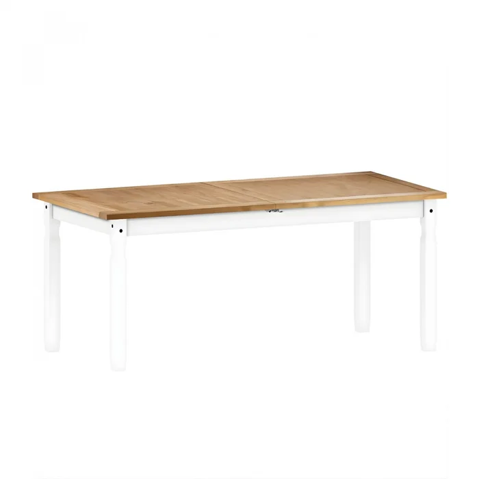 Juego de comedor Extensible 6 Sillas Mad Maciza 160 a 200 cm - Blanco en Blanco - Mesas de comedor, Uruguay | Rústico Hogar, vista 4