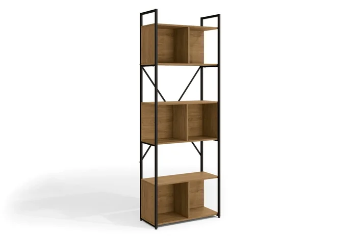 ESTANTERIA CON NICHOS LINEA INDUSTRIAL HIERRO en Negro - Bibliotecas, Uruguay | Balton, vista 4