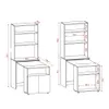 Escritorio Repisa Multifunción Duo - Línea Clara - Blanco en Blanco - Escritorios y sillas de escritorio, Uruguay | Ecowood, vista 5 de 5