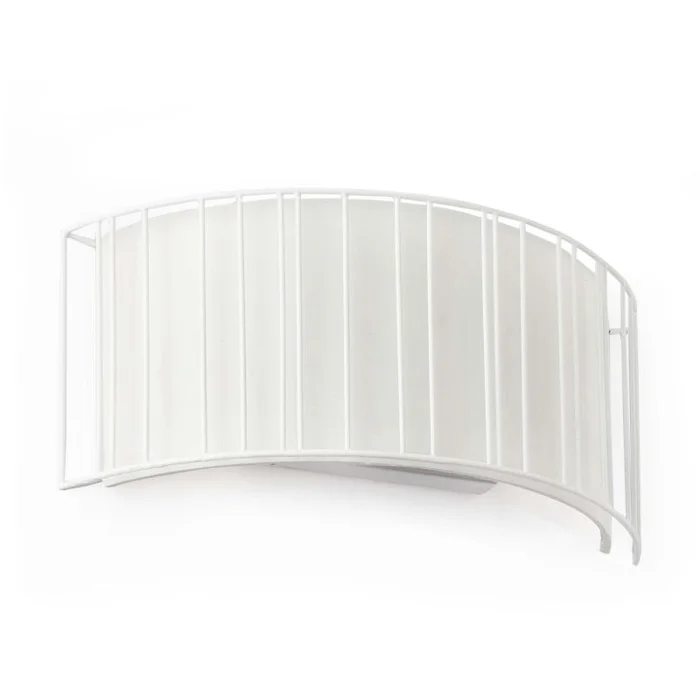 Aplique circular blanco con reja en Blanco - Iluminación, Uruguay | La Perla, vista 3