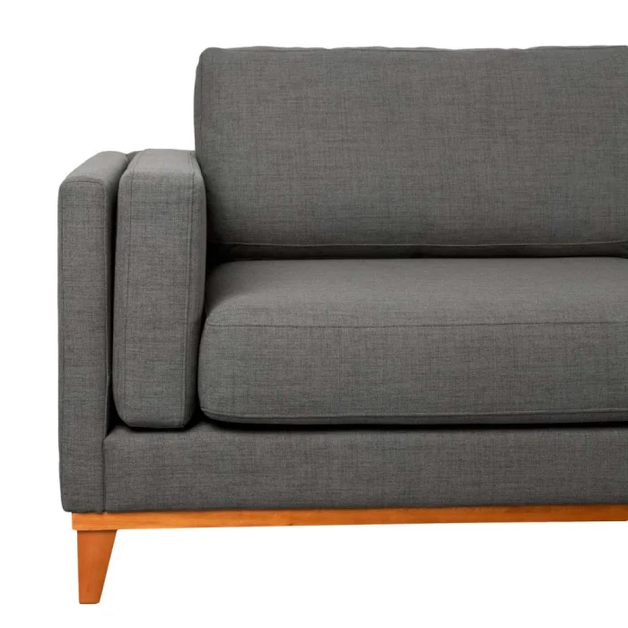 Sofá 3 Cuerpos Easy Clean – Gris Oscuro en Gris - Sillones y sofás, Uruguay | Berna home, vista 3