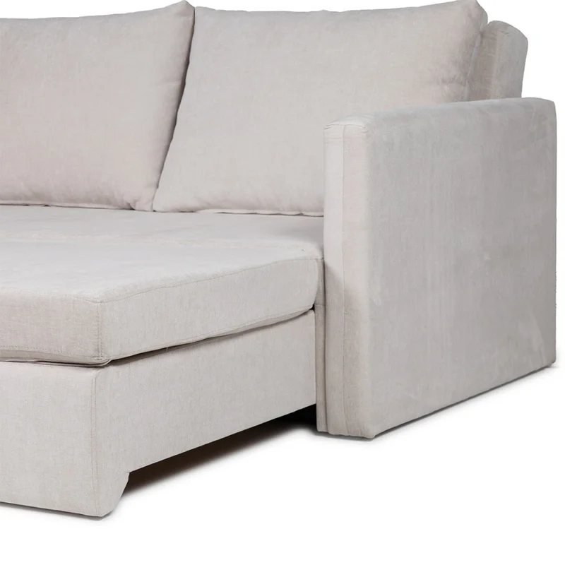 Sofá Cama Poliana - Tela Microfibra - Kruger 02-152 (Beige) en Beige - Sillones y sofás, Uruguay | Nyr, vista 6