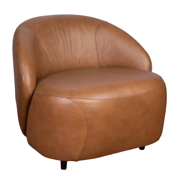 Butaca 1 Cuerpo Cuero-100-natural Marron Zoe Camel en Beige - Sillones y sofás, Uruguay | Divino, vista 2
