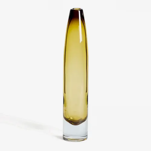 Jarrón de cristal verde Toli 40 cm en Verde oliva - Jarrones, Uruguay | Kavehome