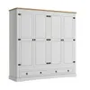Ropero 4 puertas 2 Cajones Madera - Linea mexicana - Blanco en Blanco - Roperos y placares, Uruguay | Rústico Hogar, vista 2 de 4