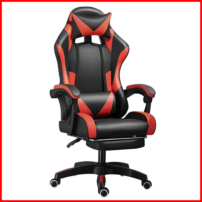 Silla Gamer con apoya pies – Gaming - Escritorios y sillas de escritorio, Uruguay | Punto Unión, vista 2